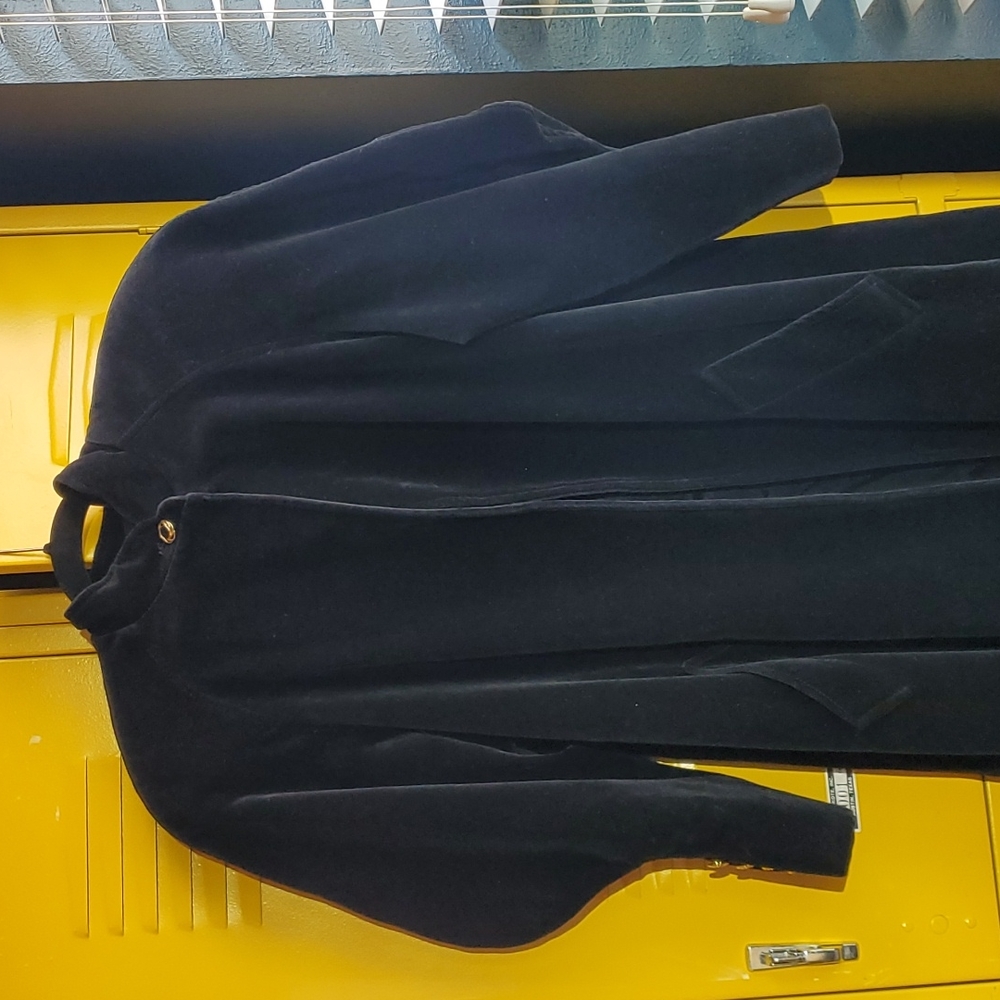 Coats by cattiva velvet black trench
